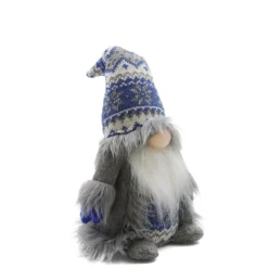 Gray Long-Plush Christmas Gnome